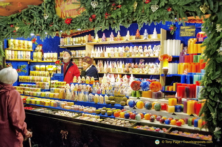 Colourful candles